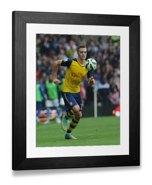 Framed Print : Calum Chambers in Action: Arsenal vs. Aston Villa, Premier League 2014-15