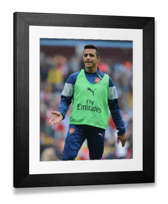 Framed Print : Alexis Sanchez: Half Time Focus at Aston Villa vs Arsenal (2014-15) Framed Print : Alexis Sanchez: Half Time Focus at Aston Villa vs Arsenal (2014-15)