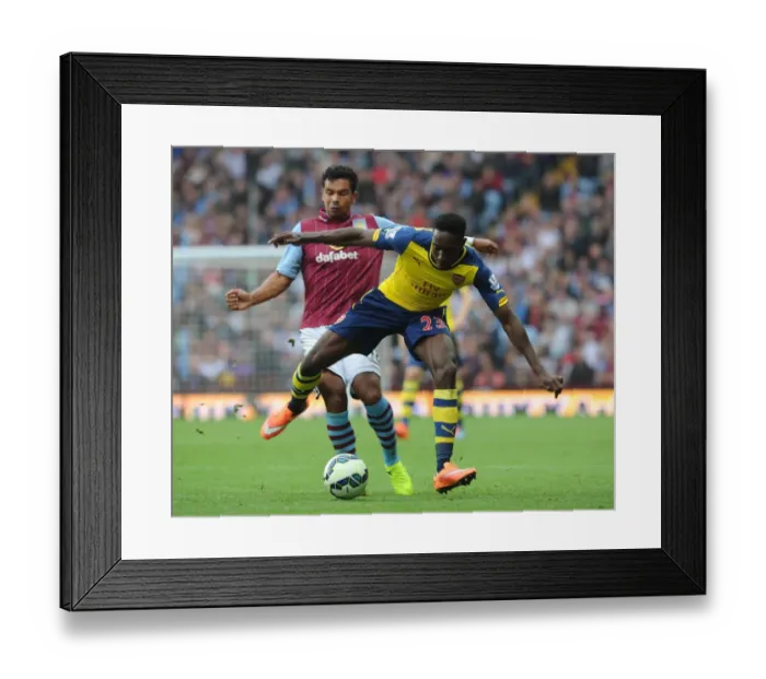 Framed Print : Danny Welbeck vs. Kieran Richardson: Intense Battle at Villa Park during Arsenal's Premier League Clash (2014) Framed Print : Danny Welbeck vs. Kieran Richardson: Intense Battle at Villa Park during Arsenal's Premier League Clash (2014)
