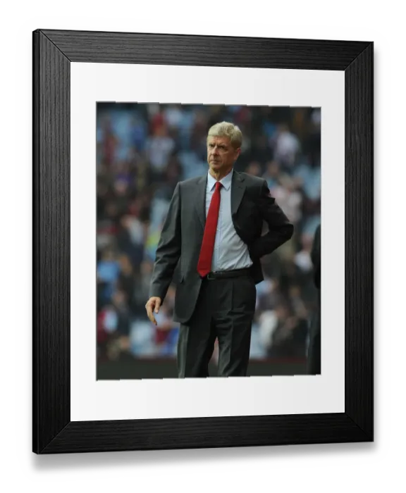 Framed Print : Arsene Wenger Leads Arsenal Against Aston Villa in Premier League (2014-15) Framed Print : Arsene Wenger Leads Arsenal Against Aston Villa in Premier League (2014-15)