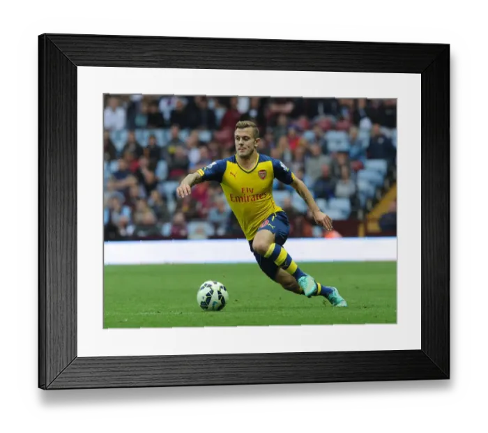 Framed Print : Jack Wilshere in Action: Aston Villa vs. Arsenal, Premier League 2014-15 Framed Print : Jack Wilshere in Action: Aston Villa vs. Arsenal, Premier League 2014-15