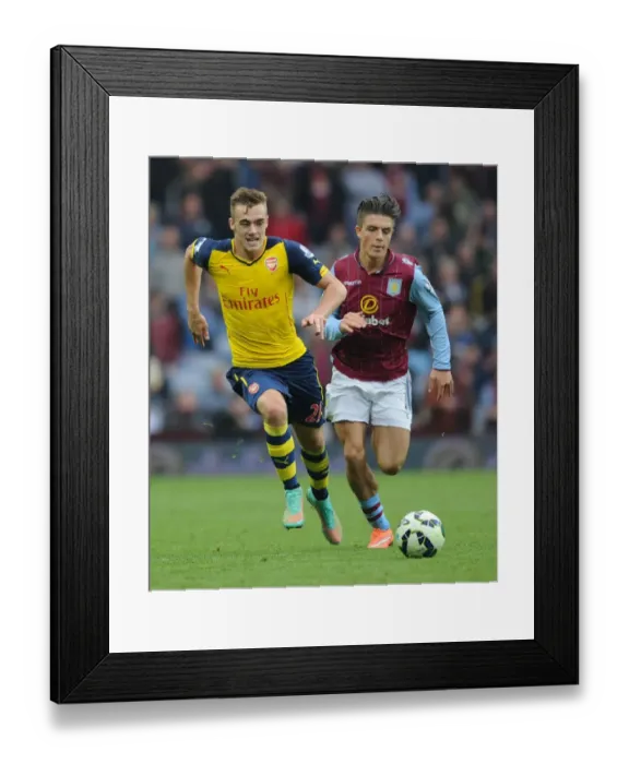 Framed Print : Calum Chambers vs Jack Grealish: Battle at Villa Park, Arsenal vs Aston Villa, Premier League 2014-15 Framed Print : Calum Chambers vs Jack Grealish: Battle at Villa Park, Arsenal vs Aston Villa, Premier League 2014-15