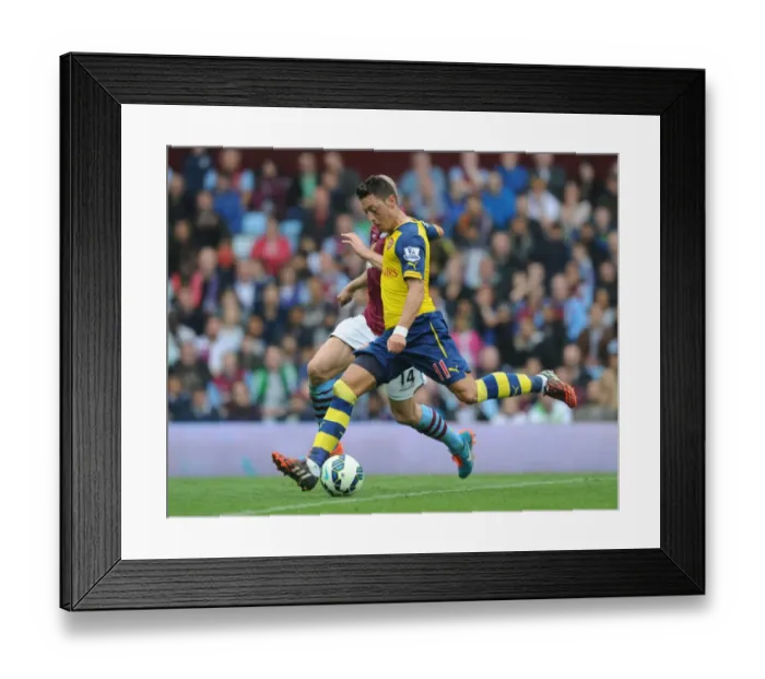 Framed Print : Mesut Ozil Scores First Arsenal Goal: Aston Villa vs. Arsenal, Premier League 2014-15 (September 20, 2014) Framed Print : Mesut Ozil Scores First Arsenal Goal: Aston Villa vs. Arsenal, Premier League 2014-15 (September 20, 2014)