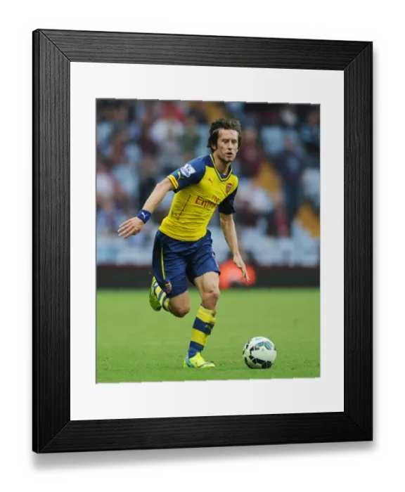 Framed Print : Tomas Rosicky in Action: Arsenal vs. Aston Villa, Premier League 2014-15 Framed Print : Tomas Rosicky in Action: Arsenal vs. Aston Villa, Premier League 2014-15