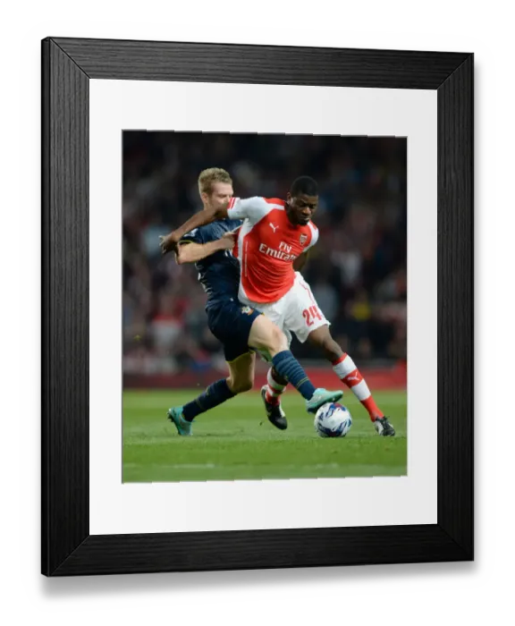 Framed Print : Clash of Midfield Titans: Abou Diaby vs. Steven Davis (Arsenal vs. Southampton, League Cup 2014 / 15) Framed Print : Clash of Midfield Titans: Abou Diaby vs. Steven Davis (Arsenal vs. Southampton, League Cup 2014 / 15)