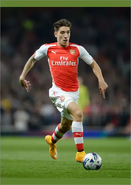 Hector Bellerin in Action: Arsenal vs Southampton, League Cup 2014 / 15