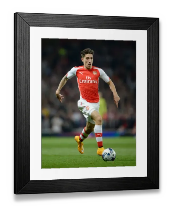Framed Print : Hector Bellerin in Action: Arsenal vs Southampton, League Cup 2014 / 15