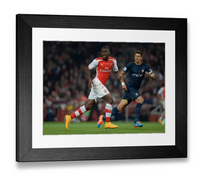 Framed Print : Arsenal vs Southampton: Capital One Cup Battle at Emirates Stadium Framed Print : Arsenal vs Southampton: Capital One Cup Battle at Emirates Stadium
