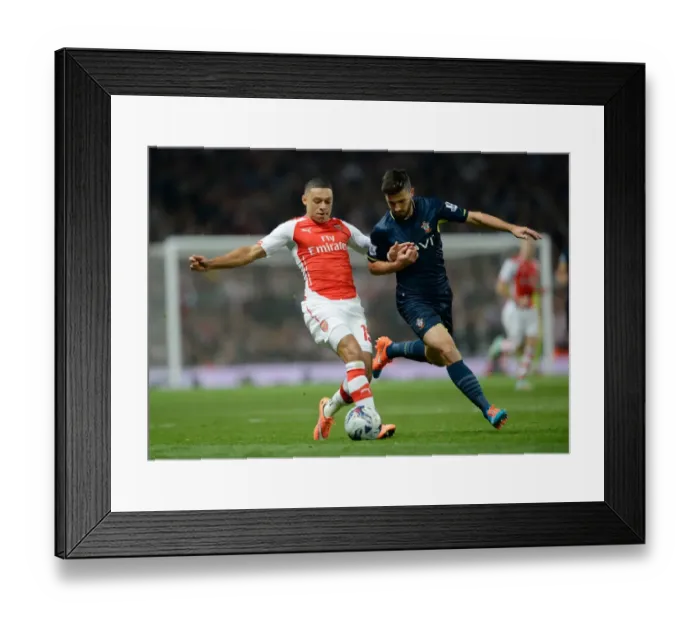 Framed Print : Arsenal vs Southampton: Capital One Cup Battle at Emirates Stadium