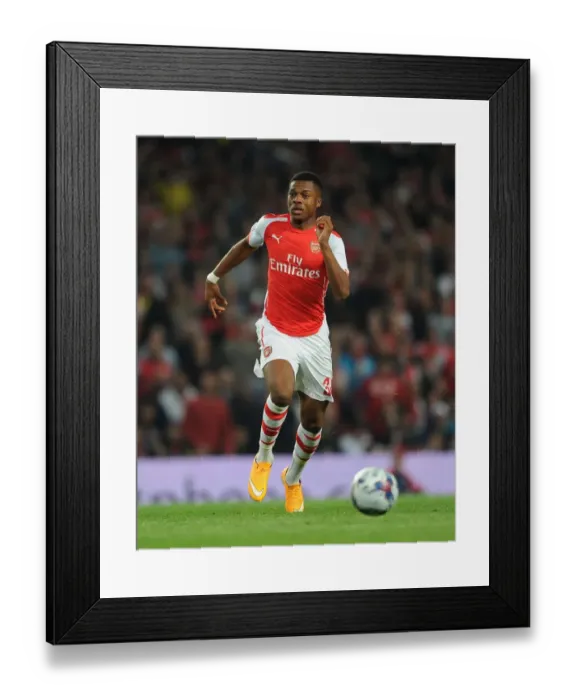 Framed Print : Chuba Akpom in Action: Arsenal vs Southampton, League Cup 2014 / 15