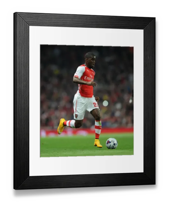 Framed Print : Joel Campbell (Arsenal). Arsenal 1: 2 Southampton. Capital One Cup. 3rd Round. Emirates Stadium