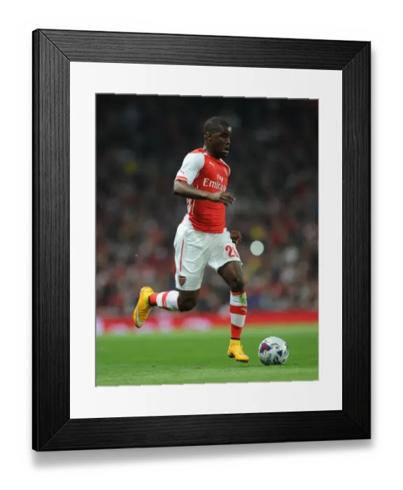 Framed Print : Joel Campbell in Action: Arsenal vs Southampton, League Cup 2014 / 15