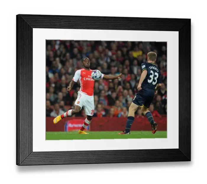 Framed Print : Intense Rivalry: Campbell vs. Targett in Arsenal's Capital One Cup Showdown