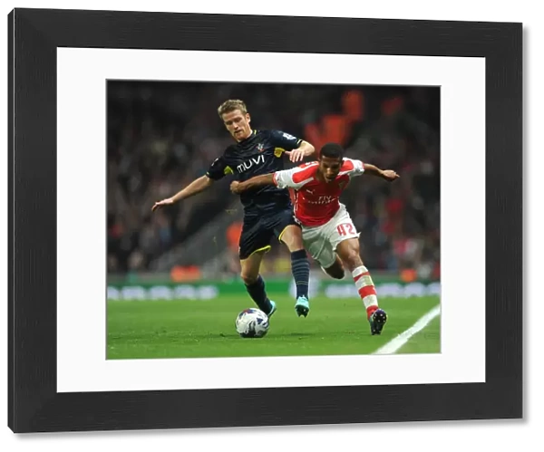 Arsenal vs Southampton: Tense Battle - Hayden vs Davis (Capital One Cup 2014 / 15)
