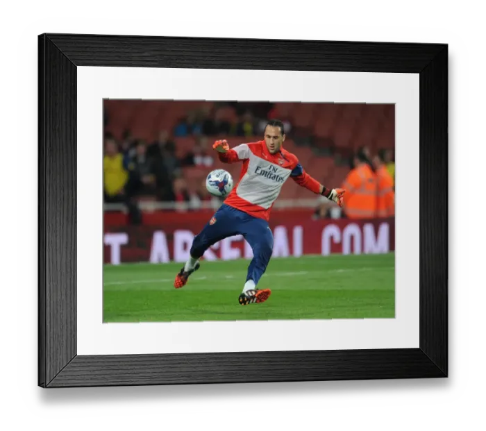 Framed Print : David Ospina (Arsenal) before the match. Arsenal 1: 2 Southampton. Capital One Cup Framed Print : David Ospina (Arsenal) before the match. Arsenal 1: 2 Southampton. Capital One Cup