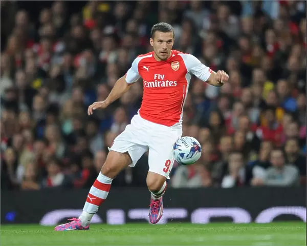 Lukas Podolski in Action: Arsenal vs Southampton, League Cup 2014 / 15