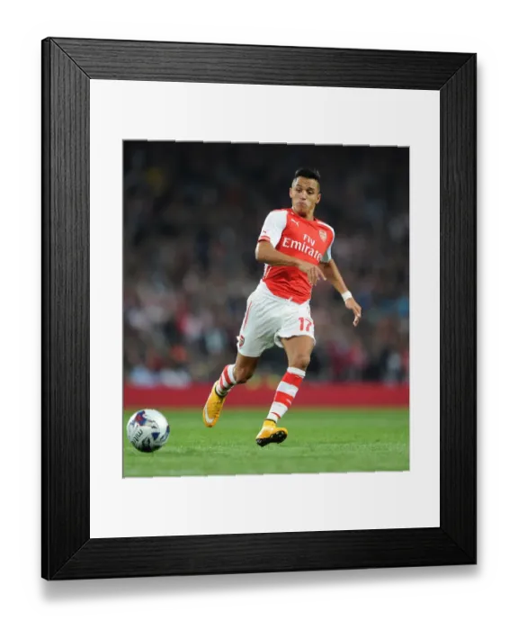Framed Print : Alexis Sanchez in Action: Arsenal vs. Southampton, League Cup 2014 / 15 Framed Print : Alexis Sanchez in Action: Arsenal vs. Southampton, League Cup 2014 / 15