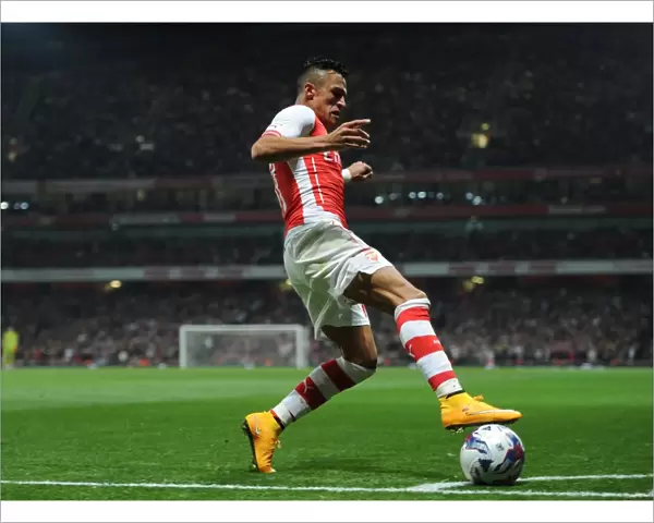 Alexis Sanchez in Action: Arsenal vs. Southampton, Capital One Cup 2014 / 15