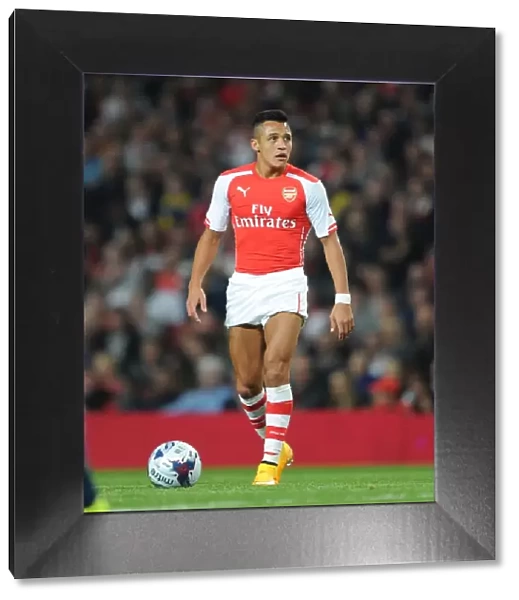 Alexis Sanchez (Arsenal). Arsenal 1: 2 Southampton. Capital One Cup. 3rd Round. Emirates Stadium