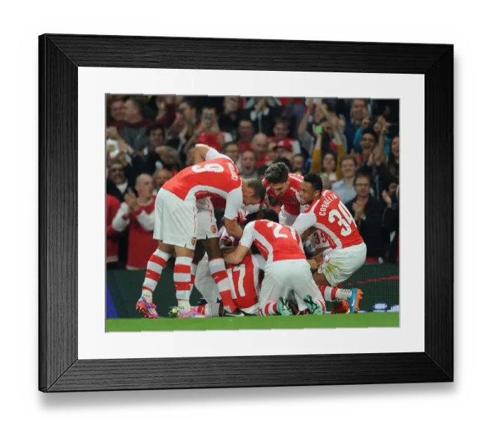 Framed Print : Alexis Sanchez's Thrilling Goal: Arsenal vs. Southampton, Capital One Cup 2014 / 15