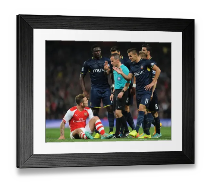 Framed Print : Arsenal vs Southampton: Wilshere-Wanyama-Tadic Clash in League Cup