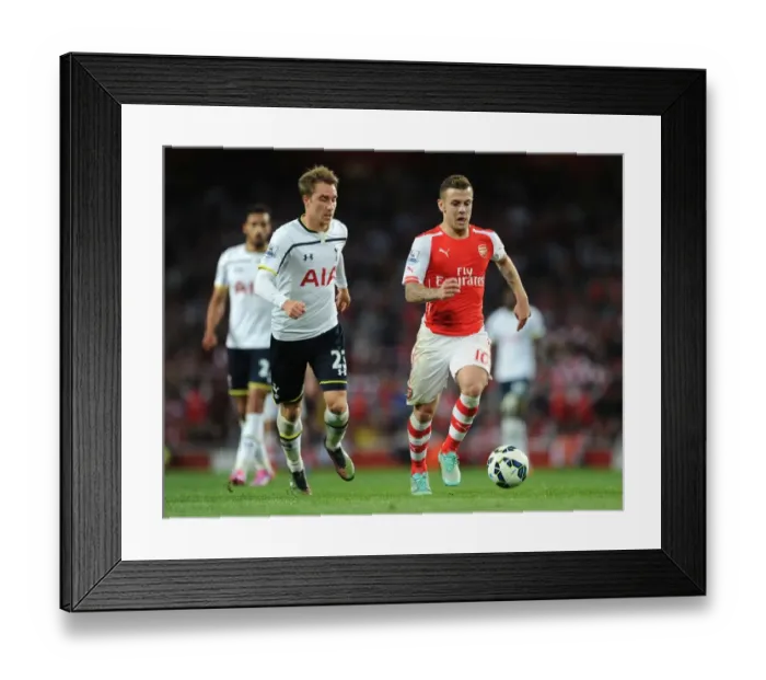 Framed Print : Clash of Talents: Wilshere vs. Eriksen - Arsenal v Tottenham Rivalry