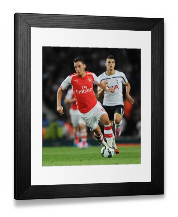 Framed Print : Mesut Ozil: Battle in the Midfield - Arsenal vs. Tottenham Rivalry, 2014-15 Premier League