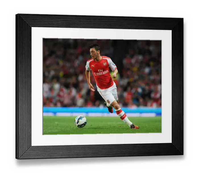 Framed Print : Arsenal vs. Tottenham: Mesut Ozil in Action at the Emirates Stadium (2014-15)