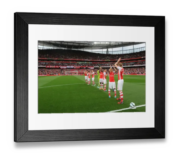 Framed Print : Arsenal vs. Tottenham: 2014-15 Premier League Showdown - Arsenal Team Line-up