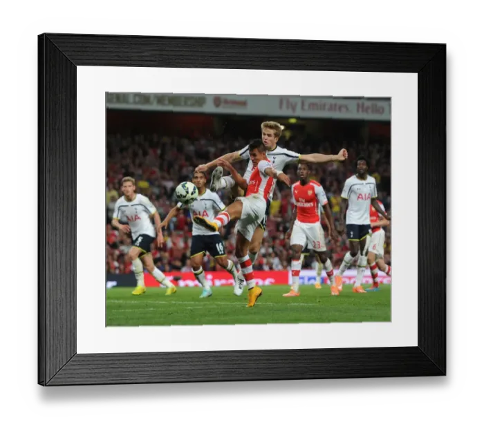 Framed Print : Clash of Titans: Sanchez vs. Dier - Arsenal vs. Tottenham Rivalry Framed Print : Clash of Titans: Sanchez vs. Dier - Arsenal vs. Tottenham Rivalry
