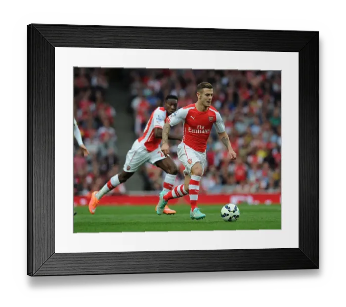 Framed Print : Jack Wilshere: Arsenal vs. Tottenham, Premier League Showdown (2014-15) Framed Print : Jack Wilshere: Arsenal vs. Tottenham, Premier League Showdown (2014-15)