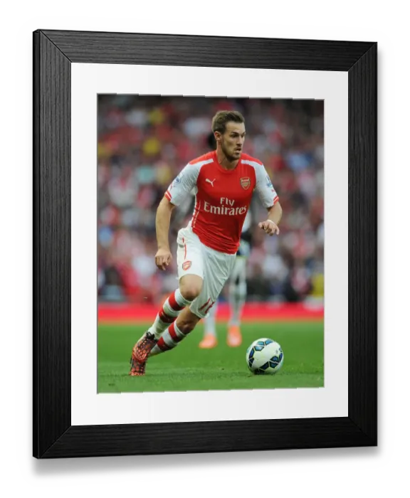 Framed Print : Aaron Ramsey in Action: Arsenal vs. Tottenham, Premier League 2014-15 Framed Print : Aaron Ramsey in Action: Arsenal vs. Tottenham, Premier League 2014-15