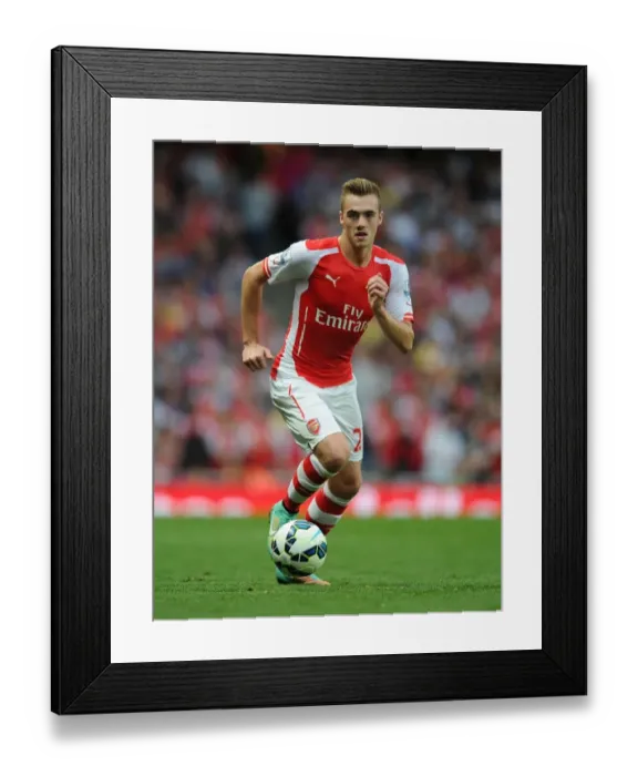 Framed Print : Calum Chambers in Action: Arsenal vs. Tottenham, Premier League 2014-15