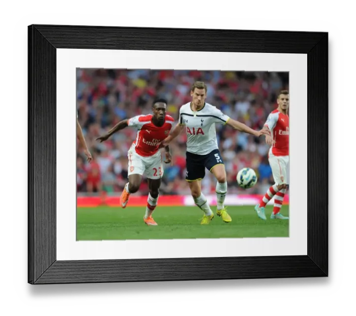 Framed Print : Clash of Titans: Welbeck vs Vertonghen - Arsenal vs Tottenham Rivalry
