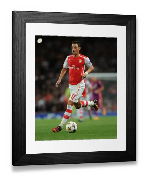 Framed Print : Arsenal FC vs Galatasaray: Mesut Ozil in Action at the Emirates Stadium - 2014 / 15 Champions League Framed Print : Arsenal FC vs Galatasaray: Mesut Ozil in Action at the Emirates Stadium - 2014 / 15 Champions League