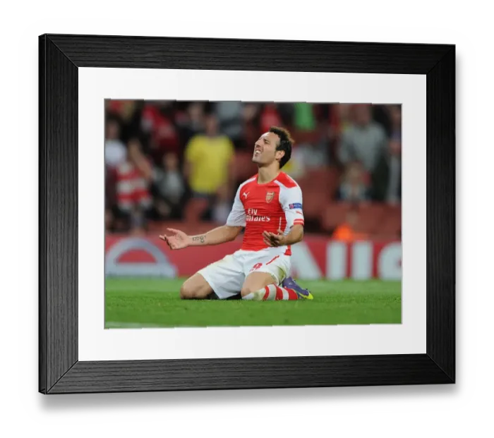 Framed Print : Arsenal's Santi Cazorla in Action against Galatasaray in the 2014 / 15 Champions League Framed Print : Arsenal's Santi Cazorla in Action against Galatasaray in the 2014 / 15 Champions League