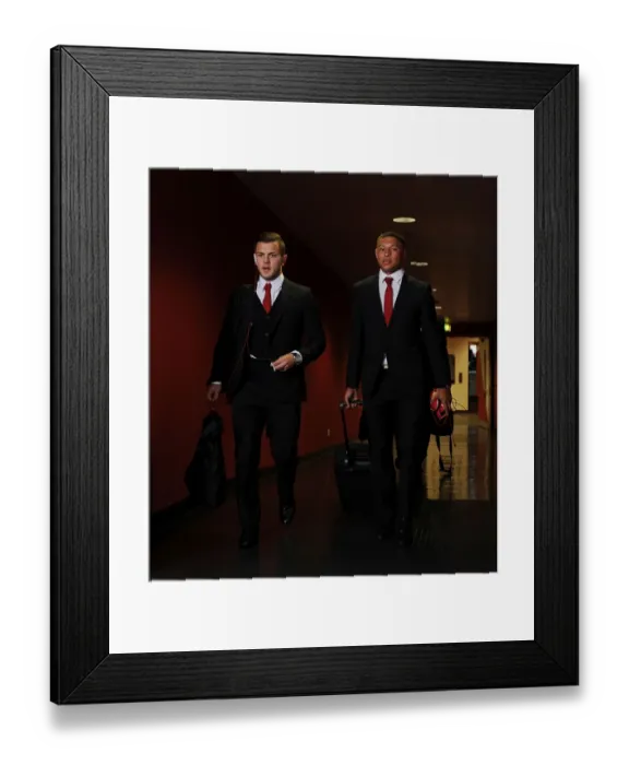 Framed Print : Arsenal FC vs Galatasaray AS: Jack Wilshere and Alex Oxlade-Chamberlain Before UCL Clash at Emirates Stadium Framed Print : Arsenal FC vs Galatasaray AS: Jack Wilshere and Alex Oxlade-Chamberlain Before UCL Clash at Emirates Stadium