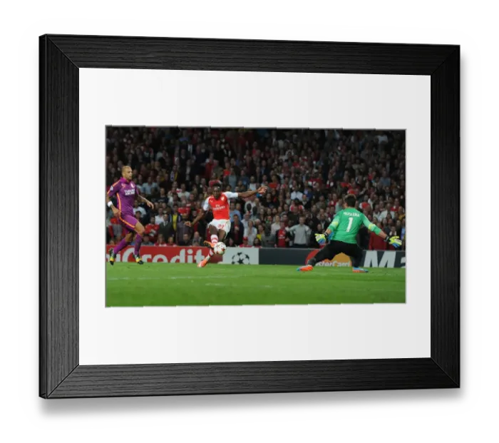 Framed Print : Arsenal's Danny Welbeck Scores Second Goal Against Galatasaray in 2014 / 15 Champions League Framed Print : Arsenal's Danny Welbeck Scores Second Goal Against Galatasaray in 2014 / 15 Champions League