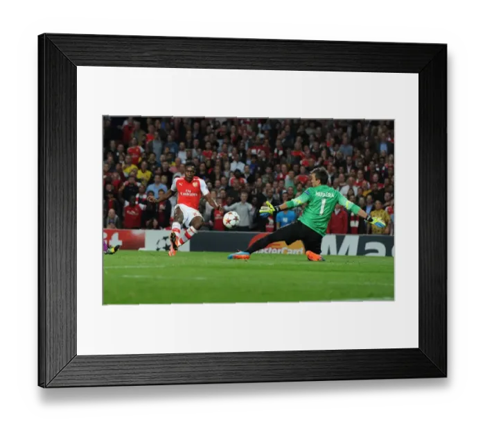 Framed Print : Danny Welbeck Scores His Second Goal: Arsenal's Victory in Champions League against Galatasaray Framed Print : Danny Welbeck Scores His Second Goal: Arsenal's Victory in Champions League against Galatasaray