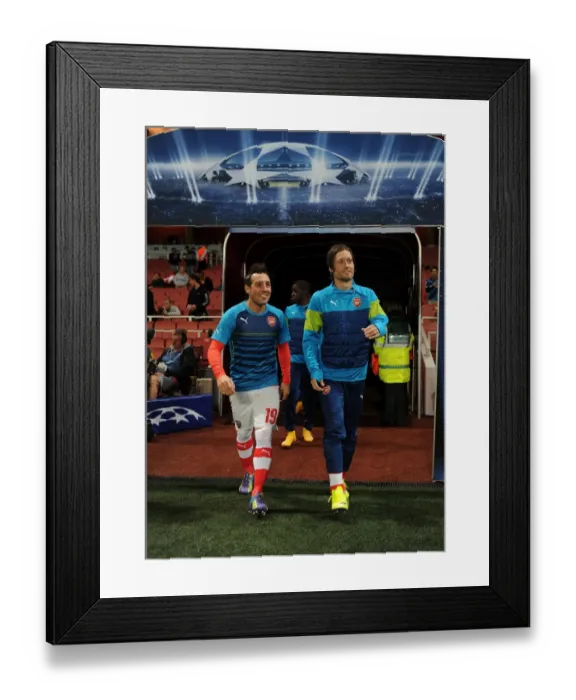 Framed Print : Arsenal FC: Santi Cazorla and Tomas Rosicky Prepare for Galatasaray Clash in Champions League (2014) Framed Print : Arsenal FC: Santi Cazorla and Tomas Rosicky Prepare for Galatasaray Clash in Champions League (2014)