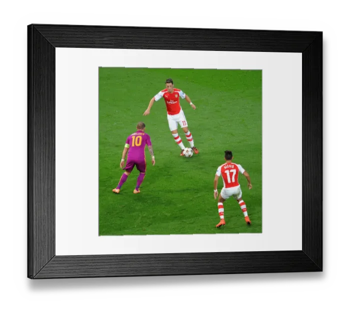 Framed Print : Arsenal FC vs Galatasaray AS: Clash of Stars - Sanchez, Ozil, Sneijder and Welbeck in UEFA Champions League Action Framed Print : Arsenal FC vs Galatasaray AS: Clash of Stars - Sanchez, Ozil, Sneijder and Welbeck in UEFA Champions League Action
