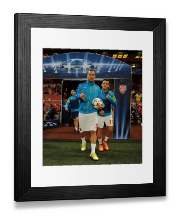 Framed Print : Arsenal FC: Lukas Podolski and Alexis Sanchez Prepare for Galatasaray Clash in Champions League (2014) Framed Print : Arsenal FC: Lukas Podolski and Alexis Sanchez Prepare for Galatasaray Clash in Champions League (2014)