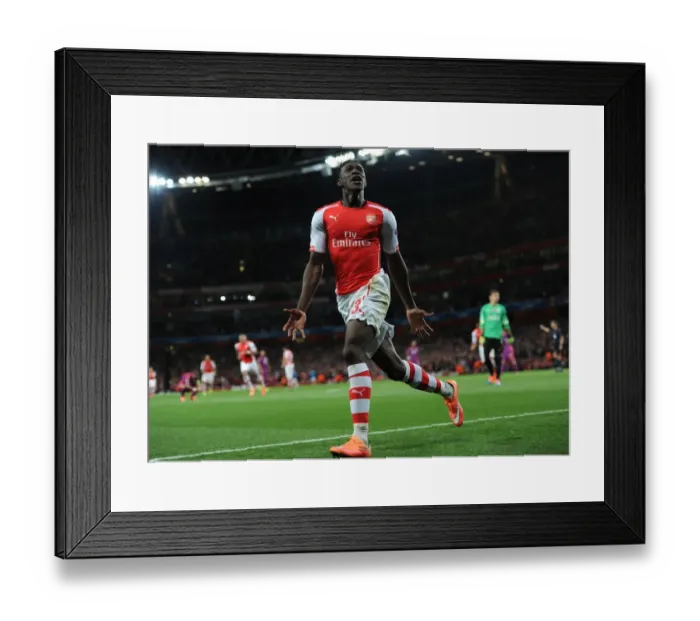 Framed Print : Danny Welbeck's Hat-Trick: Arsenal's Thrilling Victory Over Galatasaray in the 2014 / 15 Champions League Framed Print : Danny Welbeck's Hat-Trick: Arsenal's Thrilling Victory Over Galatasaray in the 2014 / 15 Champions League
