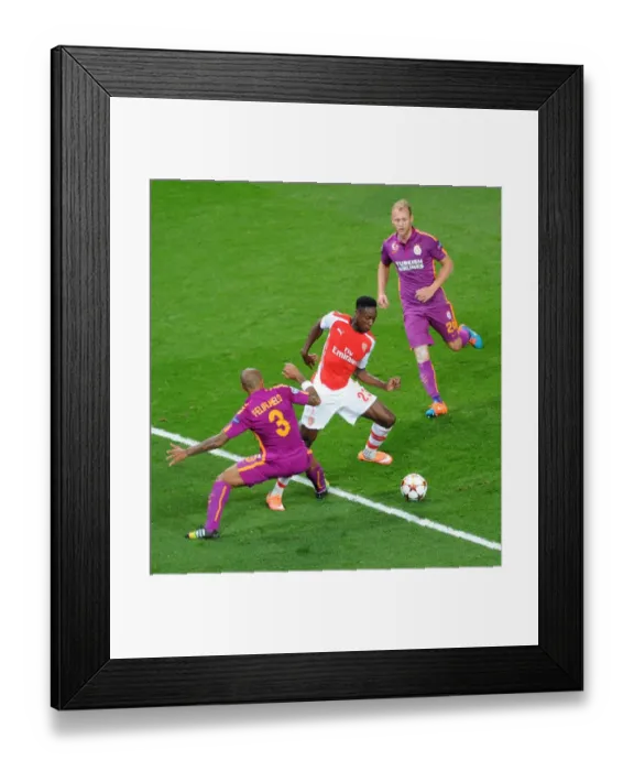 Framed Print : Clash of Titans: Danny Welbeck vs. Felipe Melo and Semih Kaya in Intense Arsenal vs. Galatasaray Champions League Showdown Framed Print : Clash of Titans: Danny Welbeck vs. Felipe Melo and Semih Kaya in Intense Arsenal vs. Galatasaray Champions League Showdown