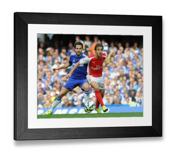 Framed Print : Flamini vs. Fabregas: Battle at Stamford Bridge - Chelsea vs. Arsenal, Premier League 2014-15 Framed Print : Flamini vs. Fabregas: Battle at Stamford Bridge - Chelsea vs. Arsenal, Premier League 2014-15
