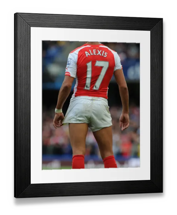Framed Print : Clash of the Titans: Alexis Sanchez's Unforgettable Performance - Chelsea vs. Arsenal, Premier League 2014-15
