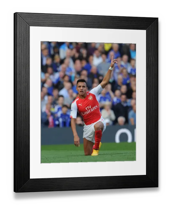 Framed Print : Alexis Sanchez Faces Off: Chelsea vs. Arsenal, Premier League 2014-15 Framed Print : Alexis Sanchez Faces Off: Chelsea vs. Arsenal, Premier League 2014-15