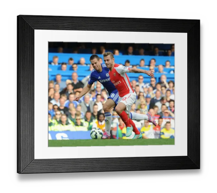 Framed Print : Clash of Midfield Titans: Wilshere vs. Azpilicueta - Premier League Showdown, 2014-15 Framed Print : Clash of Midfield Titans: Wilshere vs. Azpilicueta - Premier League Showdown, 2014-15