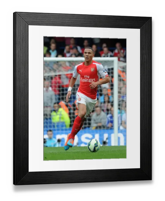 Framed Print : Arsenal's Kieran Gibbs Faces Off Against Chelsea at Stamford Bridge (2014-15 Premier League) Framed Print : Arsenal's Kieran Gibbs Faces Off Against Chelsea at Stamford Bridge (2014-15 Premier League)