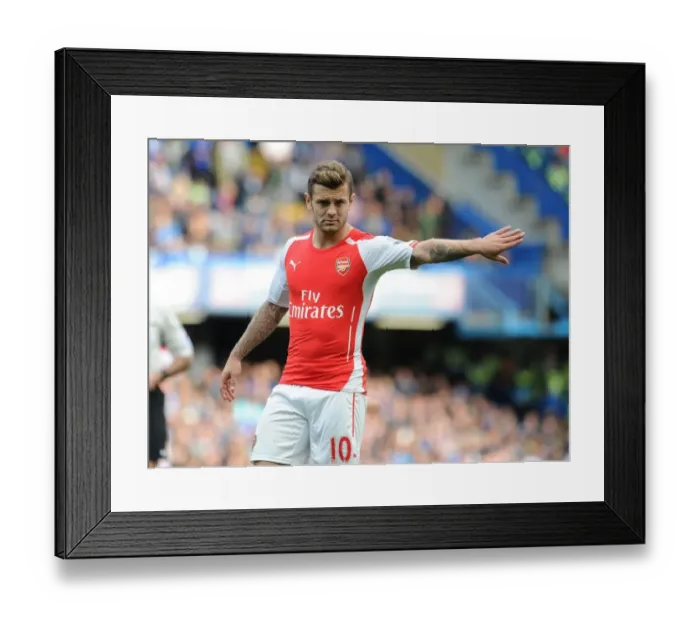 Framed Print : Jack Wilshere in Action: Chelsea vs. Arsenal, Premier League 2014-15